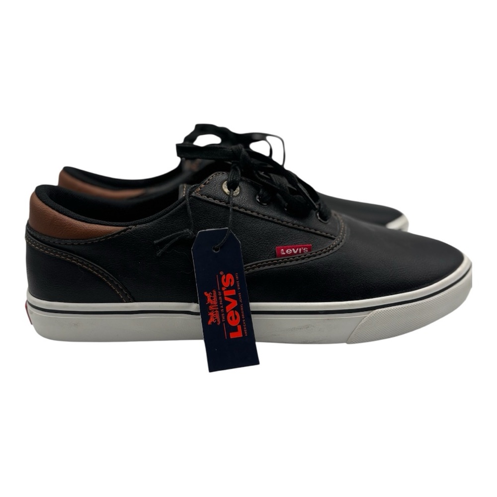 Levi's Men's Black Sneakers with Brown Trimline - ethan naphtha NWT size 9